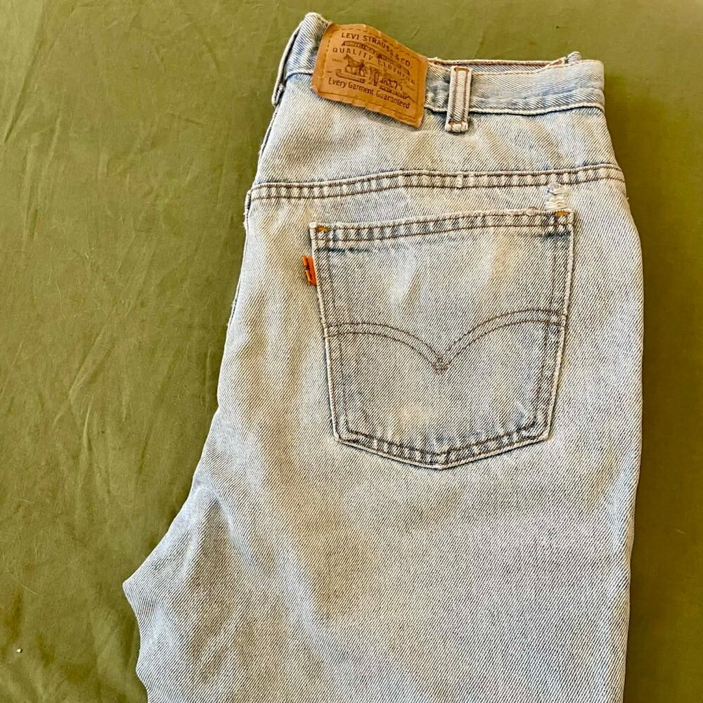SOLD Orange Tab Levis (Size 36)
